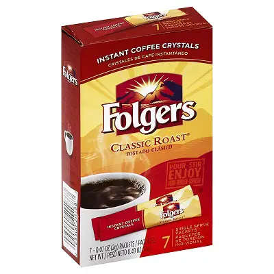 Folgers Instant Coffee Crystals, Classic Roast