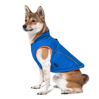 Gooby - Sports Vest, Fleece Lined Small Dog Cold Weather Jacket Coat