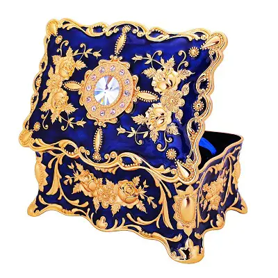 Rectangular Vintage Jewelry Box