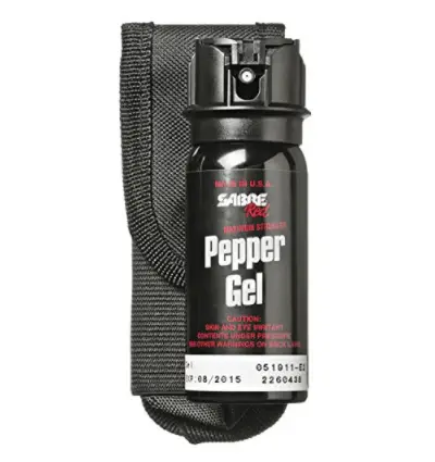SABRE Red Pepper Gel - Police Strength  18-Foot (5.5M) Range 18 Bursts