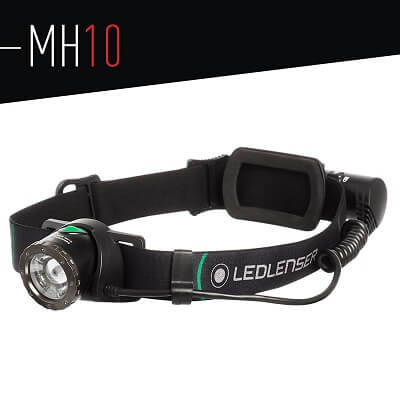 Ledlenser - MH10 Lightweight Rechargeable Headlamp with Rear Light