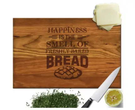 Froolu Baked Bread Baker wood cutting board