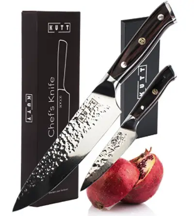 Kutt Vacuum Treated Hammered Premium VG-10 Gyutou Chef Knife