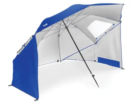 Sport-Brella Vented SPF 50+ Sun and Rain Canopy Umbrella for Beach