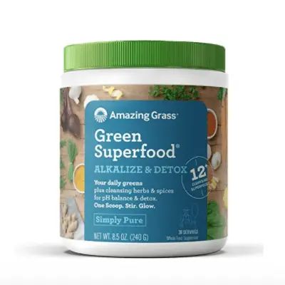 Amazing Grass Green Superfood Alkalize & Detox Organic Plant Based Powder