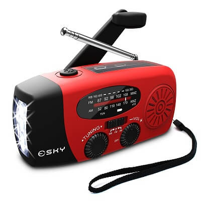 Esky [Upgraded Version] Portable Emergency Weather Radio