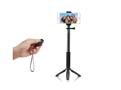 Accmor Rhythm Pro Bluetooth Selfie Stick Monopod with Tripod Stand