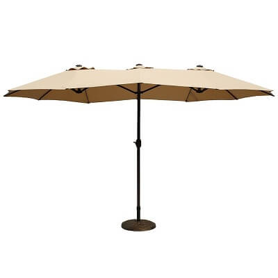 Le Papillon 15 ft Market Outdoor Umbrella