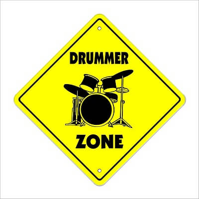 Drummer Zone Sign