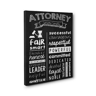 Attorney Wall Art Canvas