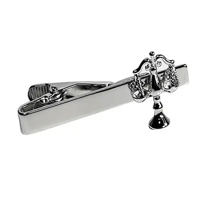 Justice Scale Tie Clip