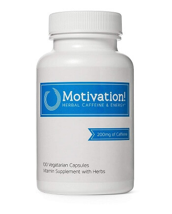 Motivation Herbal Caffeine Pills with B-Vitamin Complex