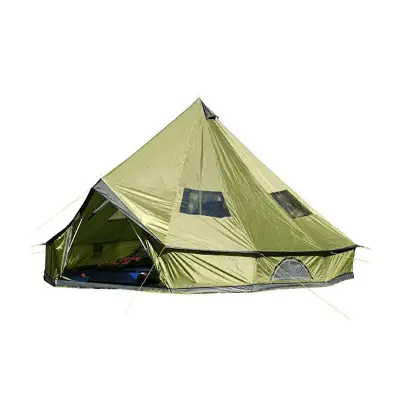Hasika 4-Season 10 Persons Waterproof Large Family Teepee Tent