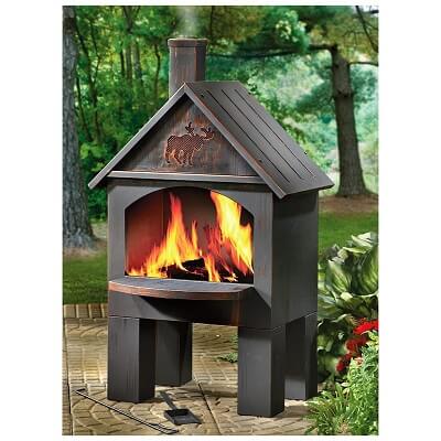 Cabin-Style Chiminea