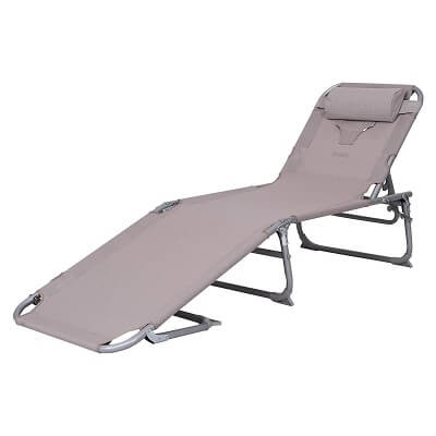 Goplus Adjustable Chaise Lounge Chair Recliner