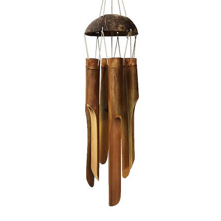 Green Natural Bamboo Wind Chimes