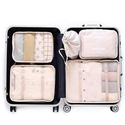OEE 6 pcs Luggage Packing Organizers Packing Cubes