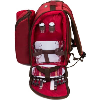 apollo walker 2 Person Red Picnic Backpack