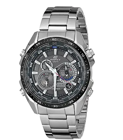 Casio Men's EQS500DB-1A1 Edifice Tough Solar Stainless Steel Multi-Function Watch