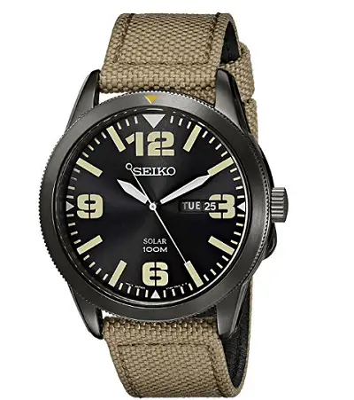 SEIKO Solar Nylon Strap Watch