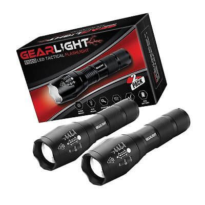 GearLight LED Tactical Flashlight S1000