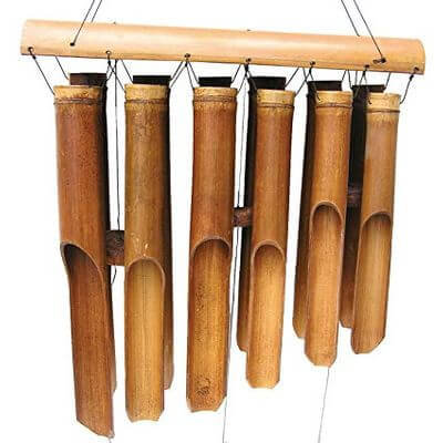 Cohasset Plain Antique Double Bamboo Wind Chime