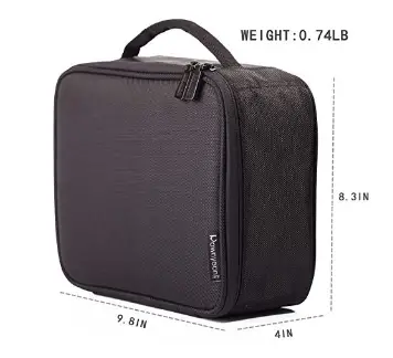 ROWNYEON Mini Makeup Train Case Makeup Travel Bag