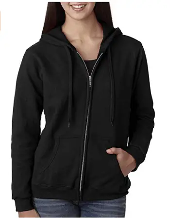 Gildan Women's Full Zip Hooded Sweatshirt