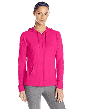 Hanes Women's Jersey Full Zip Hoodie