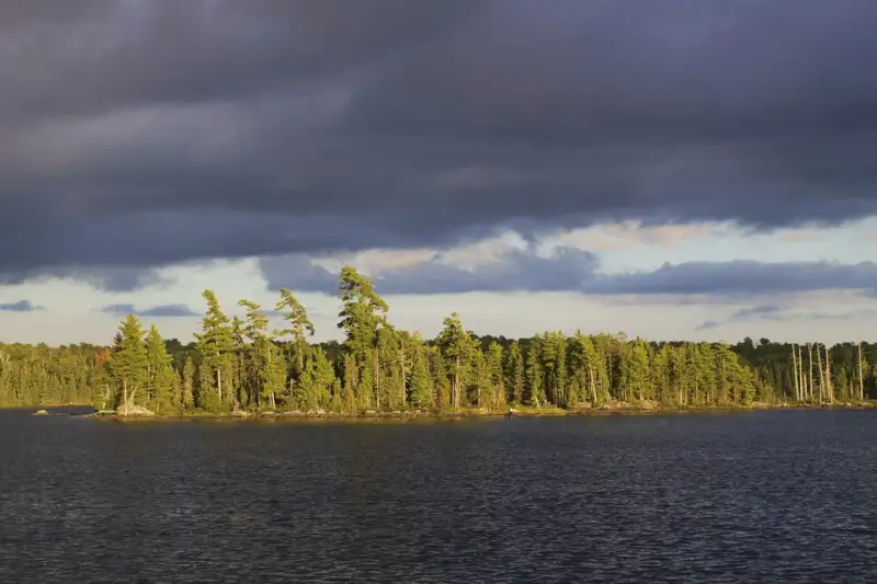 Paddling the Boundary Waters of the lake