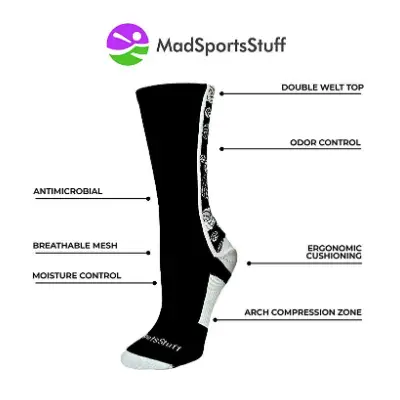 MadSportsStuff Crew Socks