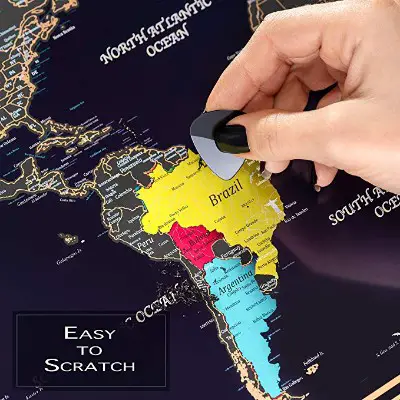 Notablon Scratch Off Map