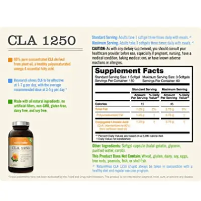 NATUREWISE CLA 1250 Best CLA Supplement