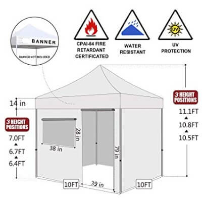 Eurmax Ez Pop-Up Canopy Tent