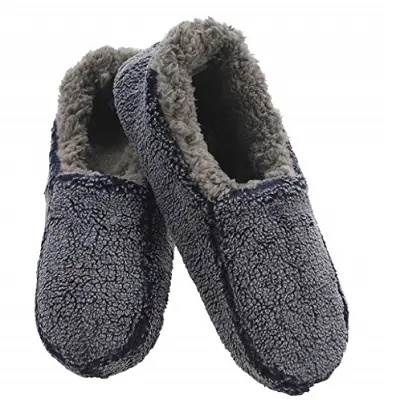 Snoozies Two-Tone Fleece Slipper Sock