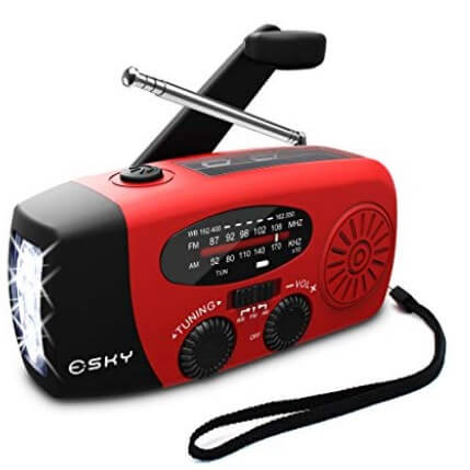 Esky Portable Emergency Weather Radio Hand Crank