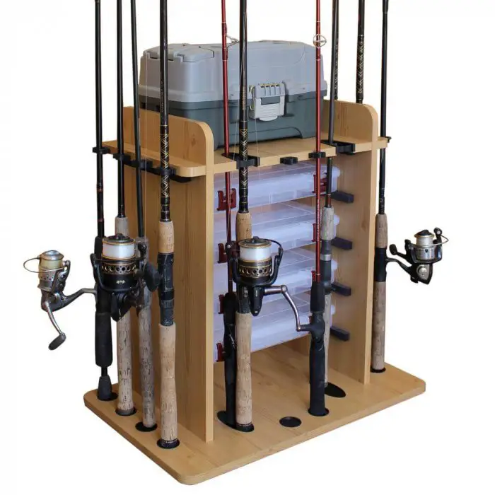 Fishing rod rack system